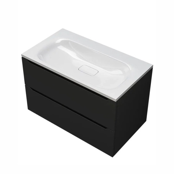 Раковина для ванной Uperwood Sunrise 80 см, белая глянцевая без отверстия под смеситель #5