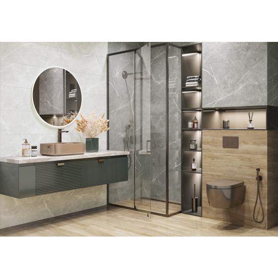 Delacora Rockstyle Gray WT93ROK15R Плитка настенная 300*900 (5 шт в уп/54  м в пал) #3