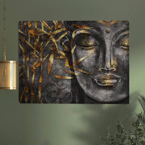 Картина на стену большая на холсте интерьерная "Будда", размер 80х115 см #6