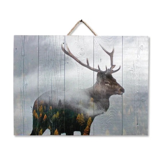 Картина "Экспозиция Олень 1" 70х50 см #1