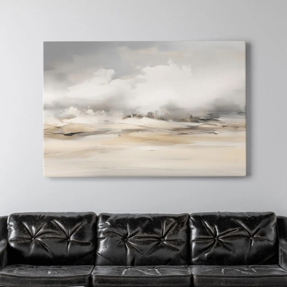 Интерьерная картина "Абстракция полей" на холсте, большая, размер 80х115 см #3 Интерьерная картина "Абстракция полей" на холсте, большая, размер 80х115 см #3