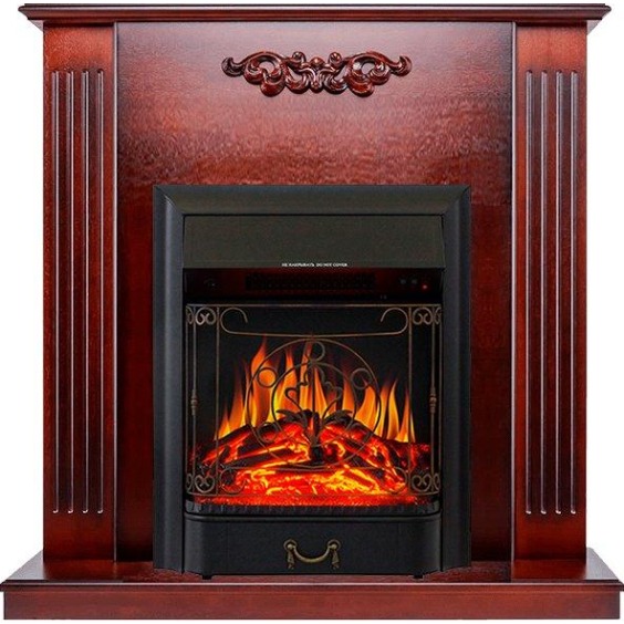 Каминокомплект Lumsden - Махагон коричневый антик с очагом Majestic FX Black #1