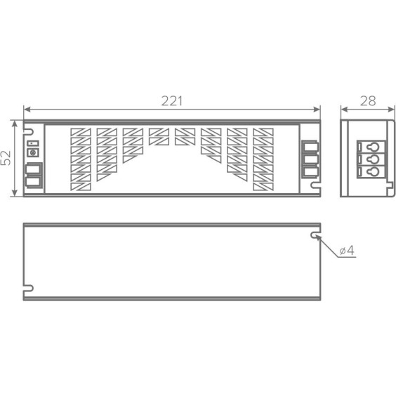 Блок питания AQ MAX 220V/24V IP20 150W #4