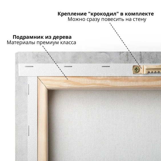 Интерьерная картина "Девушка с магнолией" на холсте, большая, размер 60х90 см #5