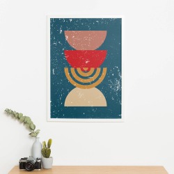 Интерьерная картина "Минимализм башня" на холсте, большая, размер 90х60 см