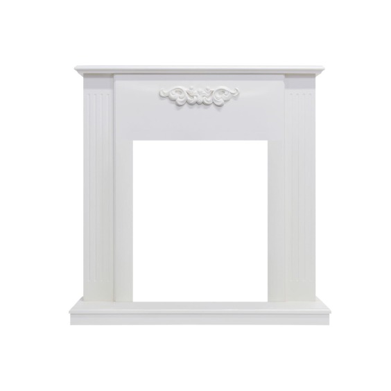 Каминокомплект Lumsden - Белый дуб с очагом Fobos FX M Brass #2