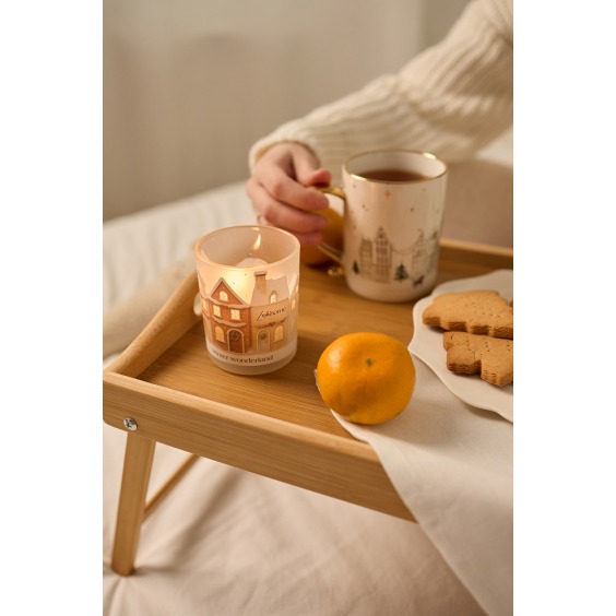 Свеча в стакане Winter wonderland [ Домашнее имбирное печенье ] #6