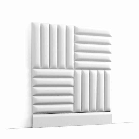 Декоративная 3D панель W218 Quilt Orac из полиуретана, 2000х250х23 мм #2 Декоративная 3D панель W218 Quilt Orac из полиуретана, 2000х250х23 мм #2