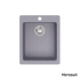Кухонная мойка врезная из искусственного камня QR 07, Серый, Матовый