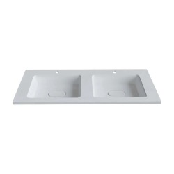 Раковина для ванной Uperwood Modul 122х45х12 см, белая глянцевая