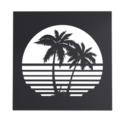 Картина Vice City [ тропический закат ], 45х45х2 см