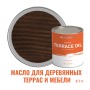 Масло для террас, деревянной мебели и детских площадок ProfiPaints Silver Terrace Oil 2.7 л, Темный орех