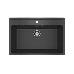 Мойка для кухни из искусственного камня Ulgran U-600-308, черный