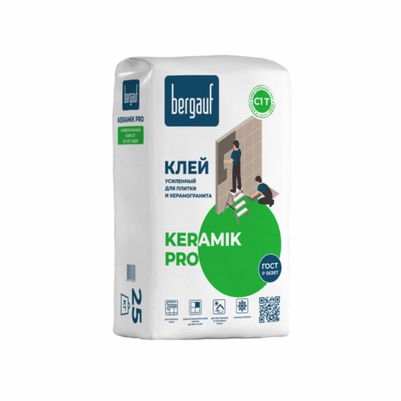 Клей усиленный для плитки Bergauf Keramik Pro С1, 25кг #2