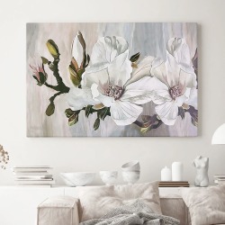 Интерьерная картина "Цветы лета" на холсте, большая, размер 40х60 см