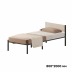 Комплект кровать Лофт 80х200 черный vel beige RS-1 80