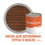 Масло для террас, деревянной мебели и детских площадок ProfiPaints Silver Terrace Oil 0.9 л, Коричневый
