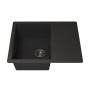 Кухонная мойка кварцевая Uperwood Quartz UPD-03-04, прямоугольная, черная