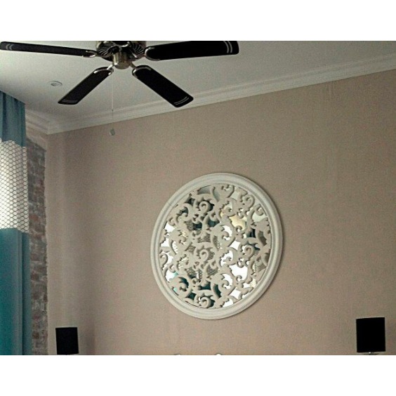 Панель "Вензель резной" гипсовый, 350х350х15 мм #2