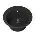 Кухонная мойка кварцевая Uperwood Quartz UPD-01-04, круглая, черная