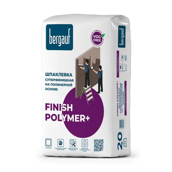 Шпаклевка Bergauf Finish Polymer+ 20 кг. #2