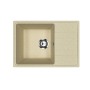 Кухонная мойка из искусственного камня Uperwood Econ UPD-506-002, прямоугольная, бежевая матовая