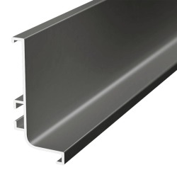 Профиль AQ Gola-X горизонтальный, L-формы, Черный графит матовый, 5000 мм