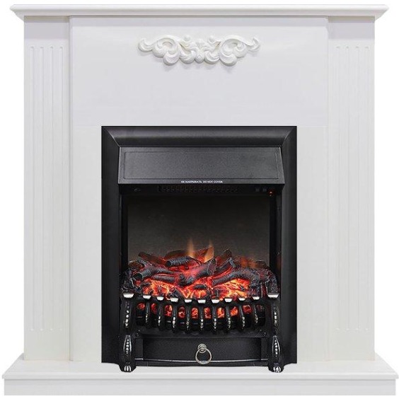 Каминокомплект Lumsden - Белый дуб с очагом Fobos FX Black #1