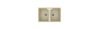 Кухонная мойка из искусственного камня Uperwood Econ UPD-402-002, прямоугольная, 2 чаши, бежевая матовая