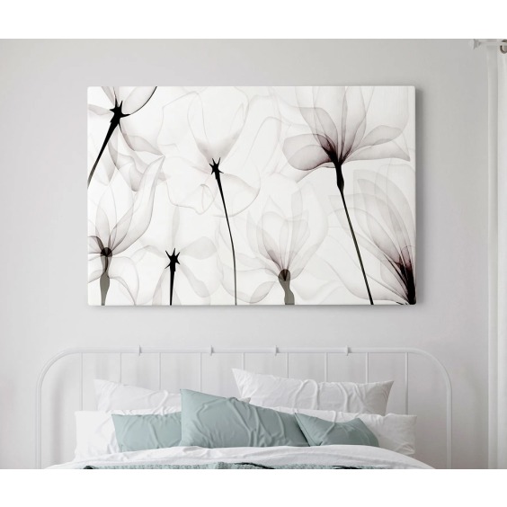 Интерьерная картина "Воздушные цветы" на холсте, большая, размер 80х115 см #6
