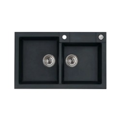 Alveus Rock 90 Granital Beige-G55 780x480x180 2x кухонная мойка