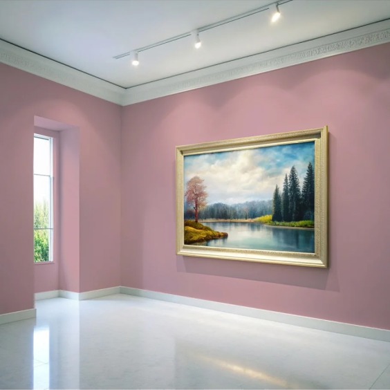 Краска водоэмульсионная для стен и потолков износостойкая матовая Profipaints Silver Interior Vision 9л, Чайная роза #3