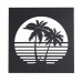 Картина Vice City [ тропический закат ], 45х45х2 см