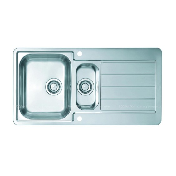 Alveus Line Maxim 10-LEI 980X500 1+1 кухонная мойка #1