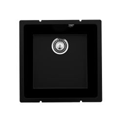 Мойка для кухни кварцевая Ulgran Quartz Underground 400-07, уголь