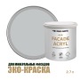Краска фасадная износостойкая для наружных и внутренних работ Profipaints Eco Facade Acryl 2.7л, RAL-7035