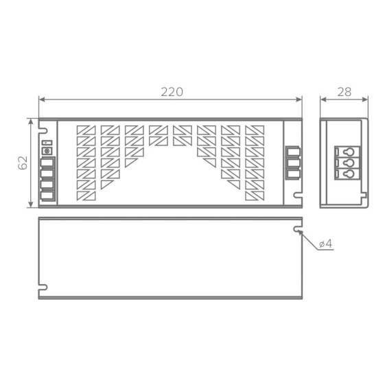 Блок питания AQ MAX 220V/12V IP20 300W #4