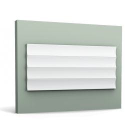 Декоративная 3D панель W114-2600 Valley XL Orac из полиуретана, 2600х250х15 мм