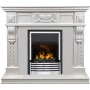 Каминокомплект Corsica - Матовый белый (Ширина 1100) с очагом Flagstaff