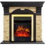 Каминокомплект Dublin - Венге / Сланец с очагом Majestic FX Brass