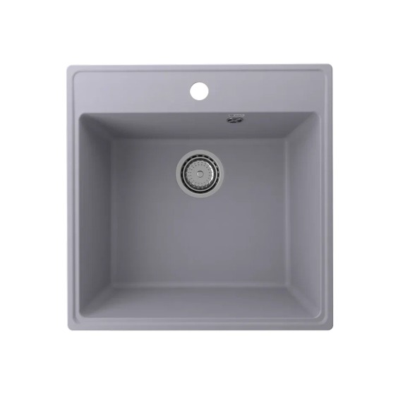 Мойка для кухни кварцевая Ulgran Quartz Forte 505-05, бетон #1
