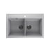 Мойка для кухни кварцевая Ulgran Quartz Ruma 780-04, платина