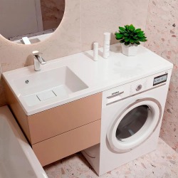 Раковина над стиральной машиной с крылом справа Paola Magenta 110х50х17,8 см