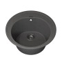 Кухонная мойка кварцевая Uperwood Quartz UPD-01-03, круглая, серая