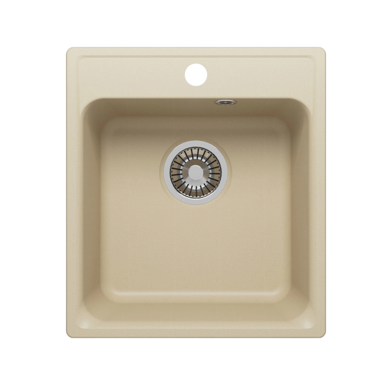 Кухонная мойка из искусственного камня Uperwood UPD-406, прямоугольная, цвет лён #1