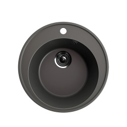 Мойка для кухни кварцевая Ulgran Quartz Nora 485-09, асфальт