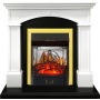 Каминокомплект Langford - Белый с черным с очагом Majestic FX M Brass