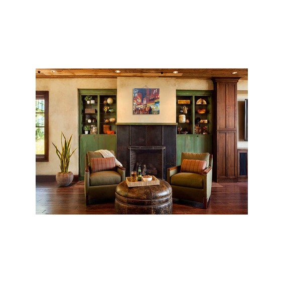 Картина "Вечерний город" 40х40 см #5 Картина "Вечерний город" 40х40 см #5