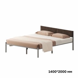 Комплект кровать Лофт 140х200 серый vel RS-32 140