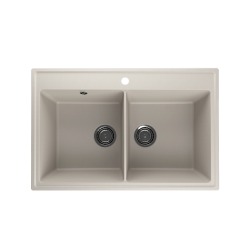 Мойка для кухни кварцевая Ulgran Quartz Ruma 780-02, лен